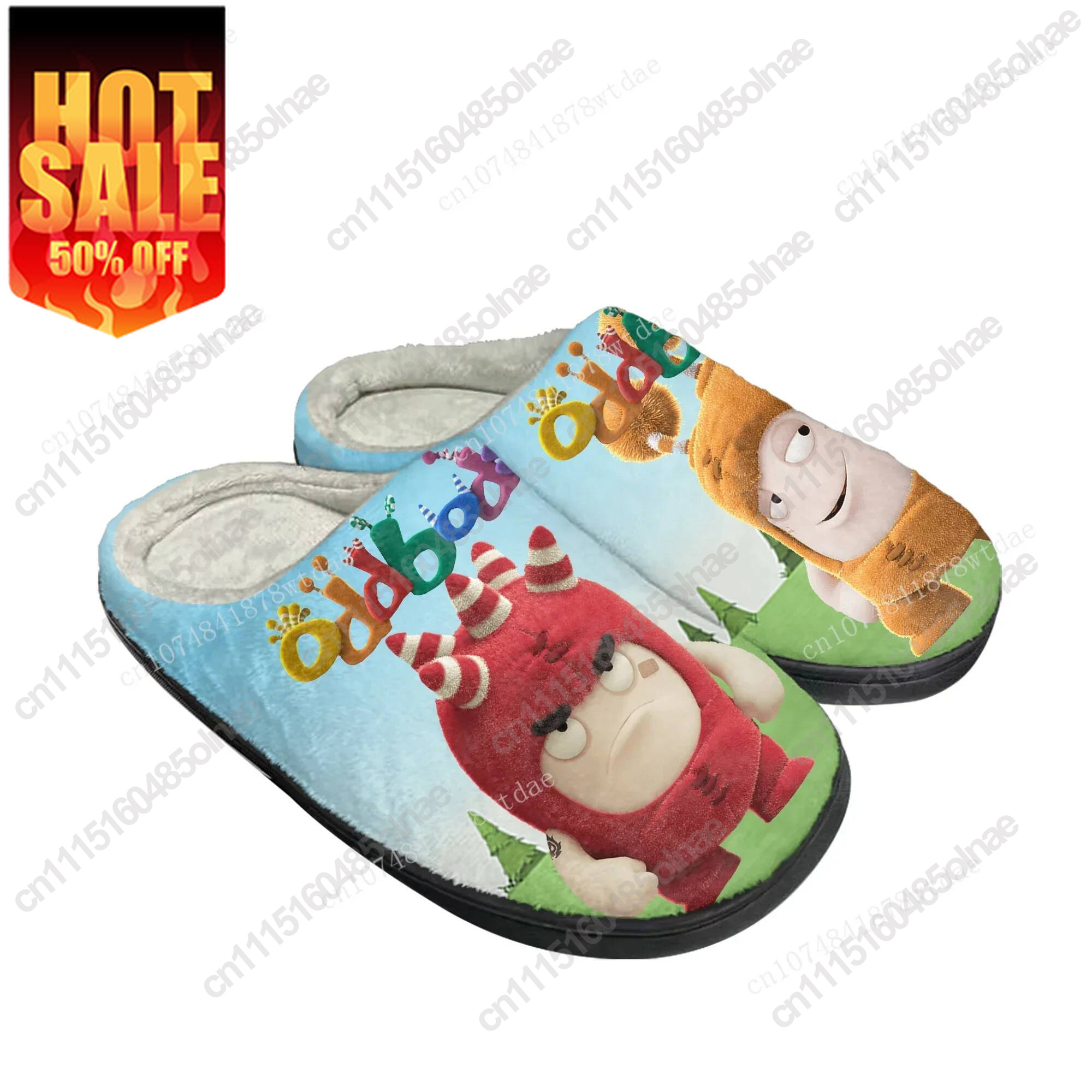 Men Shoes Singapore - Oddbods Home Bawełniane Kapcie Męskie Damskie