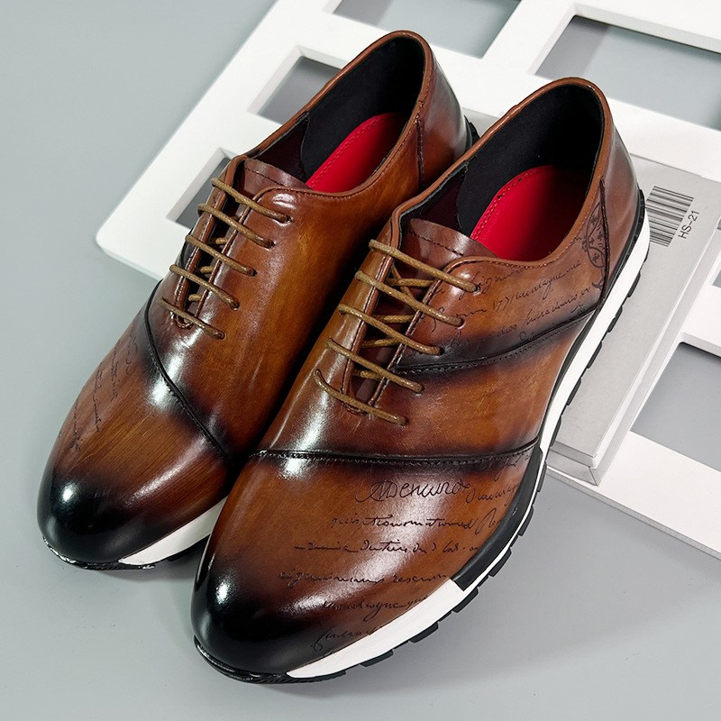 Men Shoes Zegna - Męskie buty casualowe 2026, skórzane oksfordy,