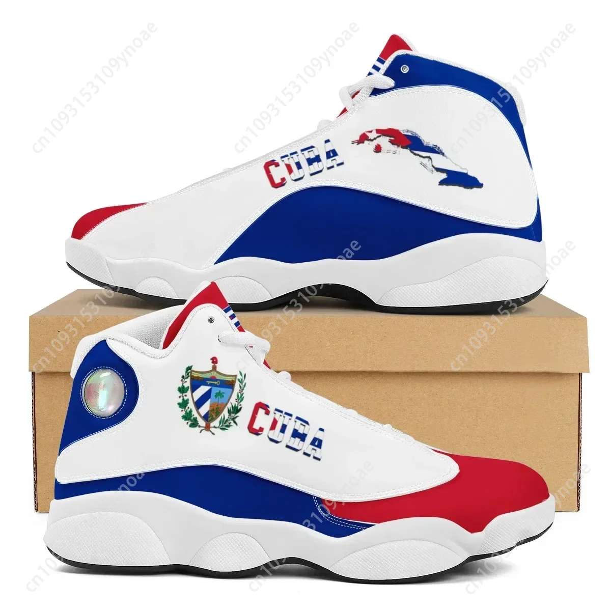 Men Shoes Runners - Męskie sneakersy do koszykówki z nadrukiem