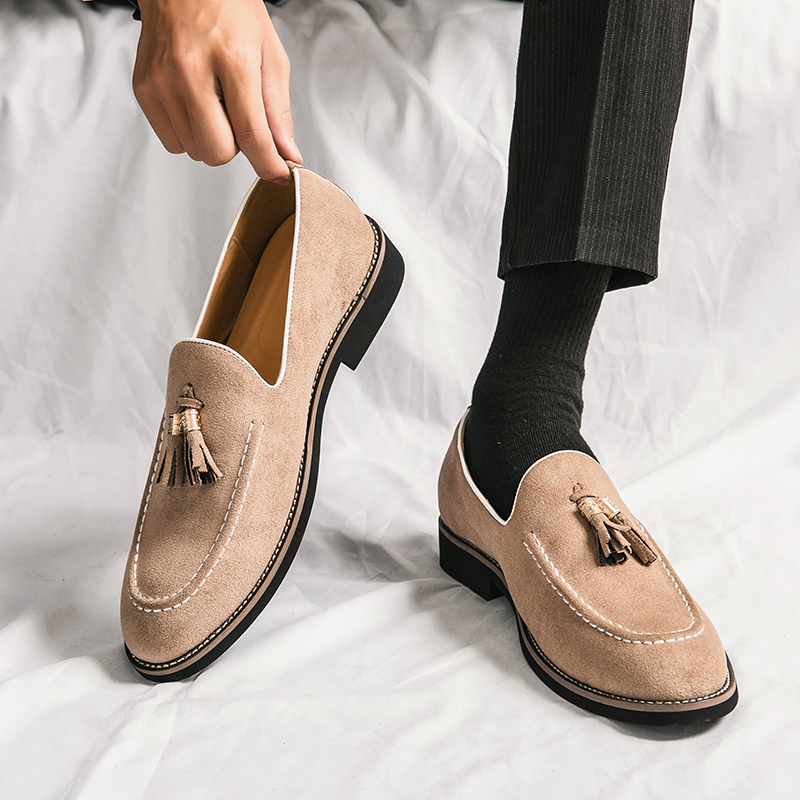 Men Shoes Louboutin - Włoska marka skóra bydlęca zamsz szpiczasty