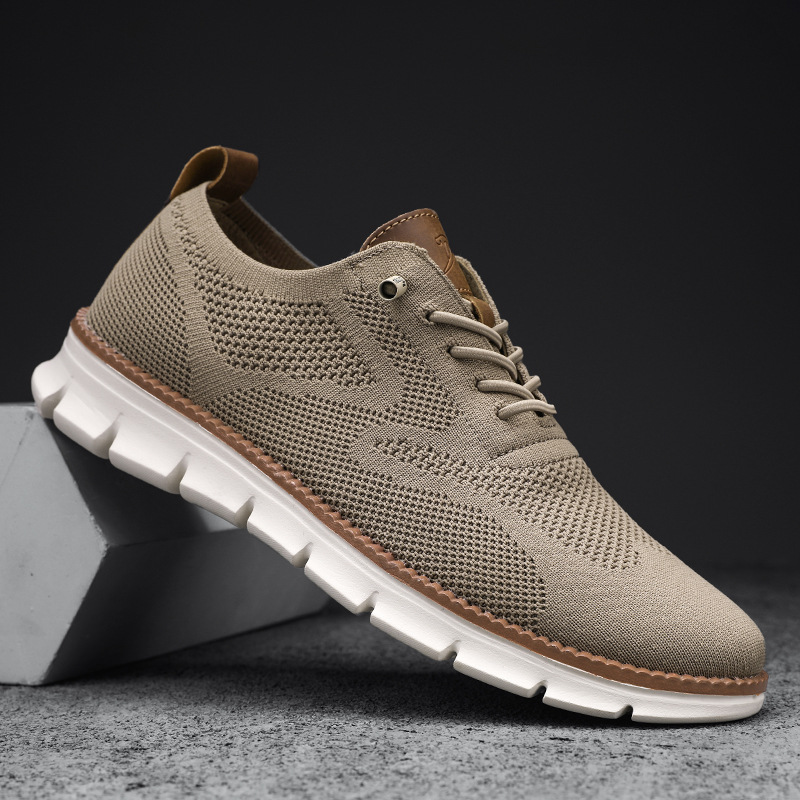 Men Shoes Trainers - Męskie sneakersy sznurowane, wysokiej jakości, letnie,
