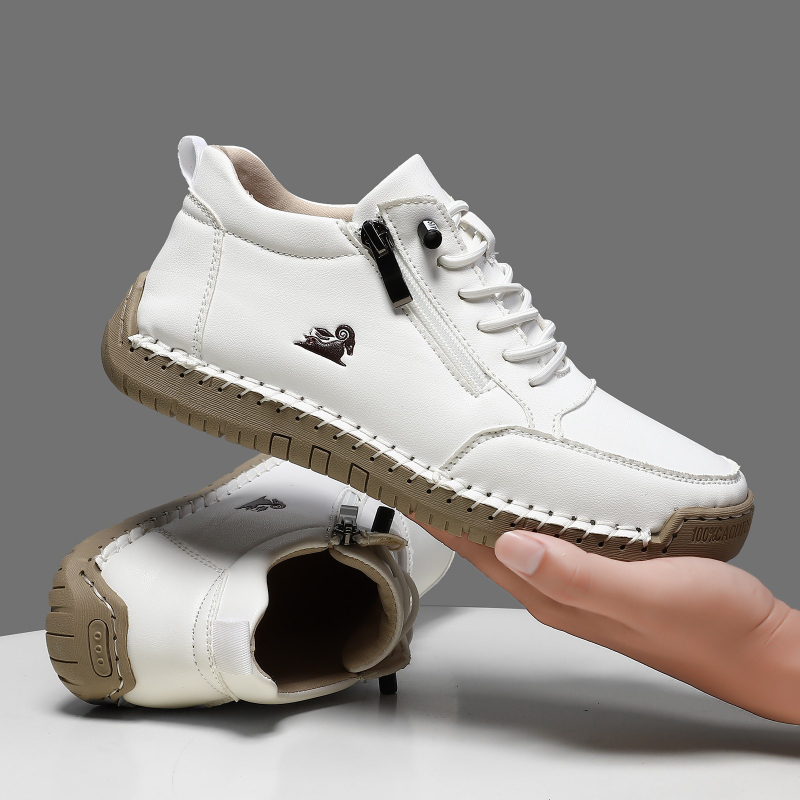 Men'S Shoes Casual Sneakers - Damskie sneakersy, ręcznie robione skórzane buty