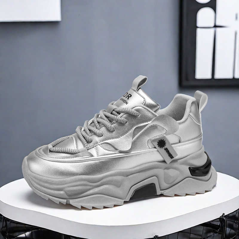 Czarne platformowe tenisówki m – Men Shoes Runners recenzja i cena