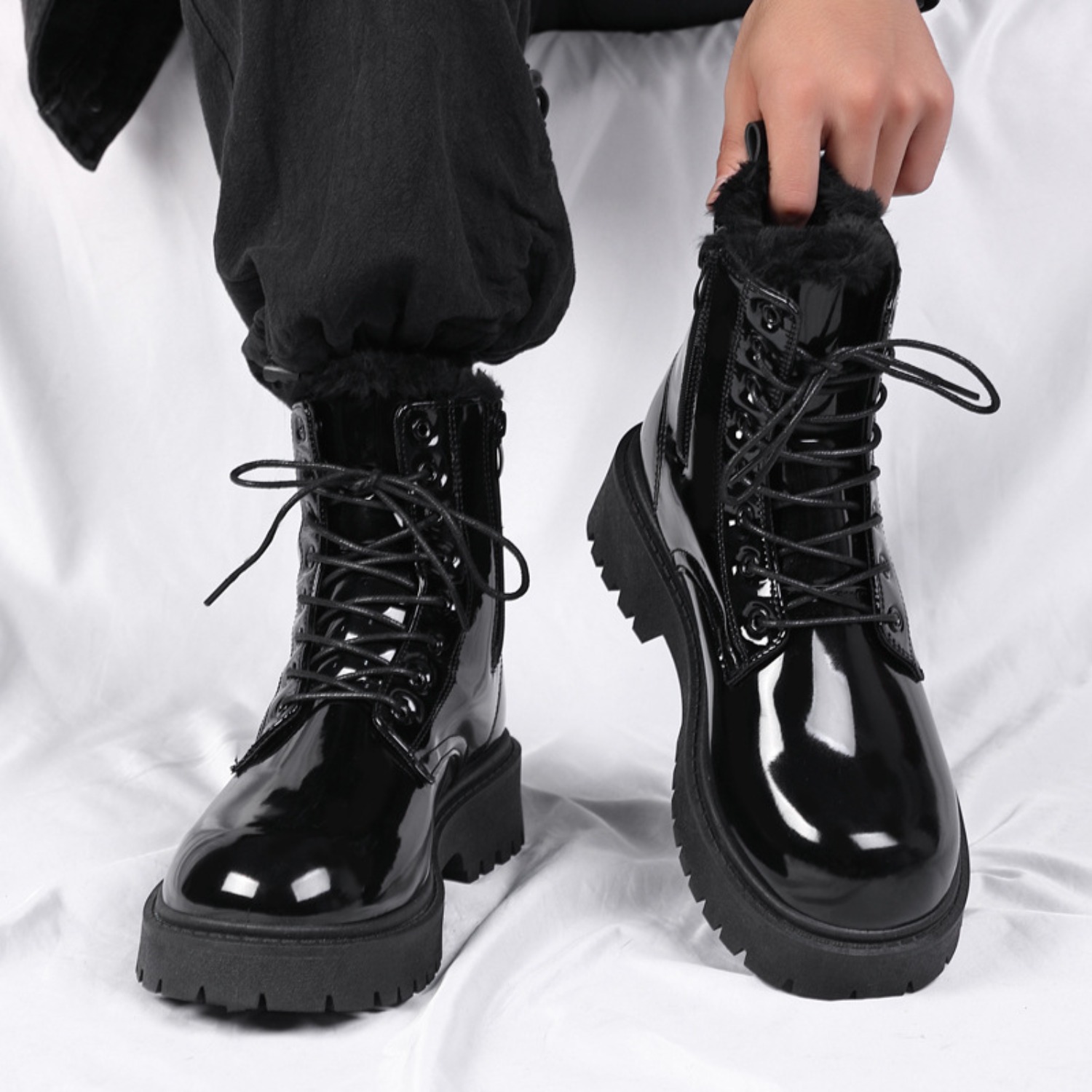Męskie ciepłe pluszowe buty z  – Men Shoes Everyday recenzja i cena