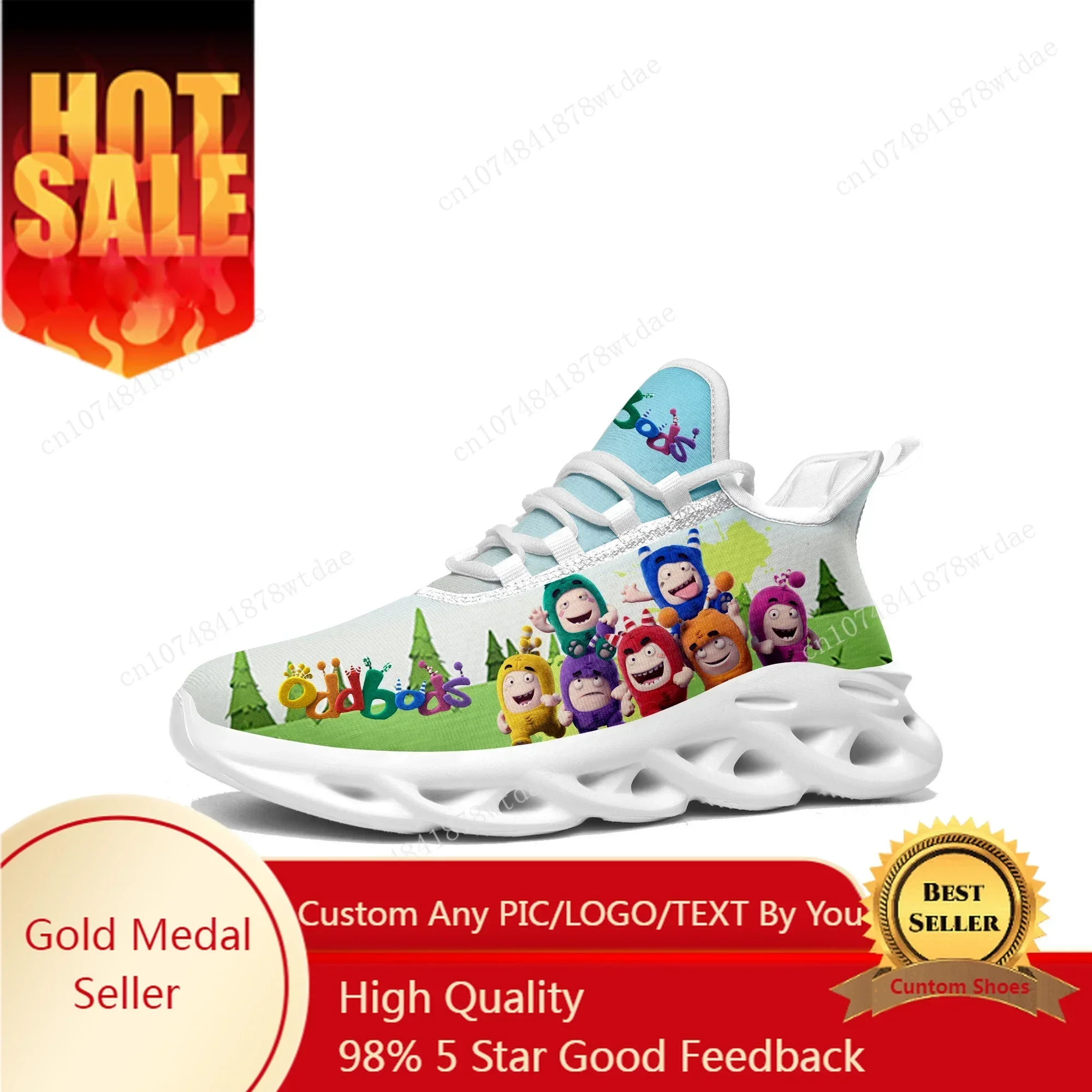 Oddbods Flats Sneakers Męskie  – Men Shoes Singapore recenzja i cena