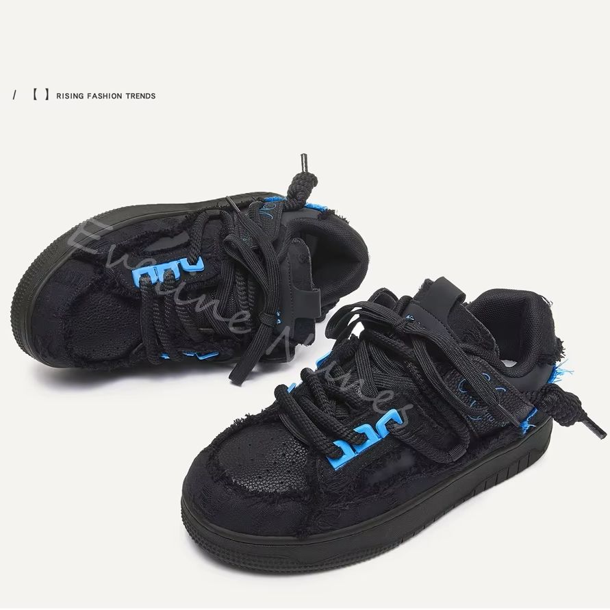 Czarne, postrzępione buty skat – Men Shoes For Winter recenzja i cena