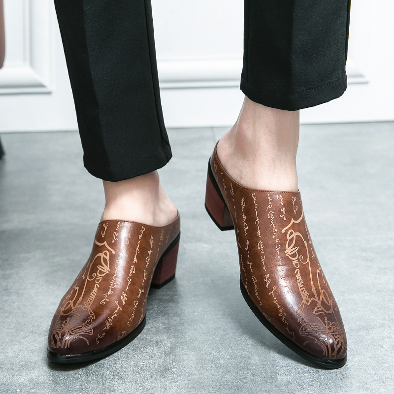 Męskie brązowe skórzane klapki – Men'S Shoes With Toes recenzja i cena