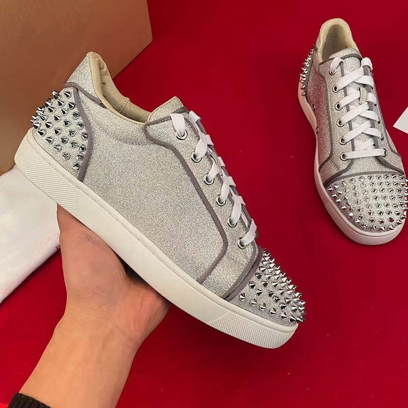 mężczyźni luksusowe modne nity – Men Shoes Louboutin recenzja i cena